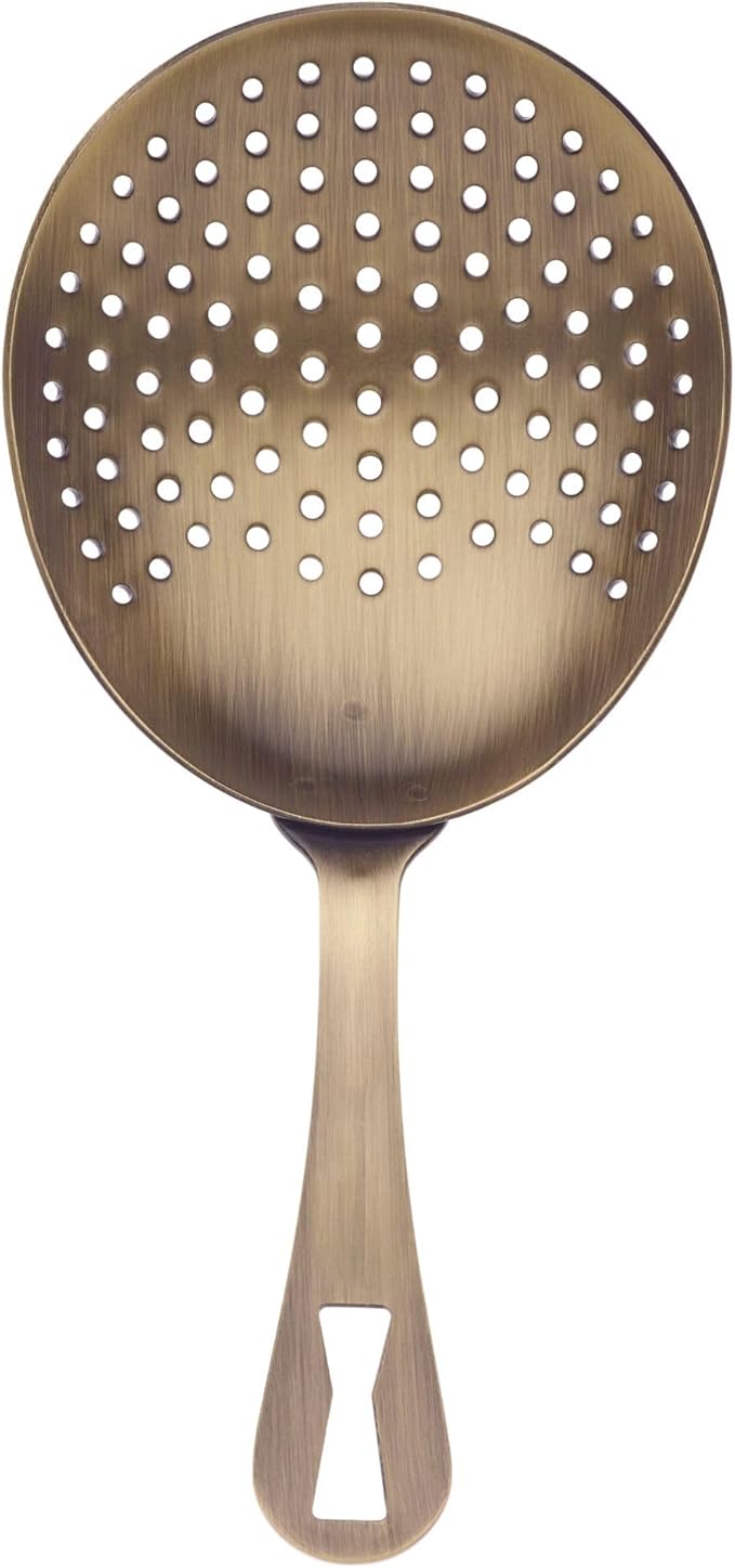Barfly Julep Strainer, Antique Gold