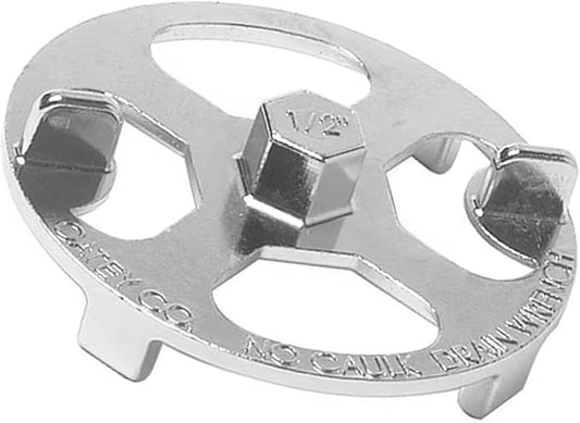 42239 Shower Drain Wrench Compatible with No-Caulk Shower Drains, Drain Pipe Kit