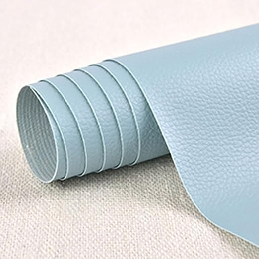 Leather Repair Tape, 11.8x53.9 Inch Self-Adhesive Leather Repair Patch, Light Blue Vinyl Leather Repair Kit for Furniture, Cat Seats, Sofas, Couch, Office Chair (1Pcs)