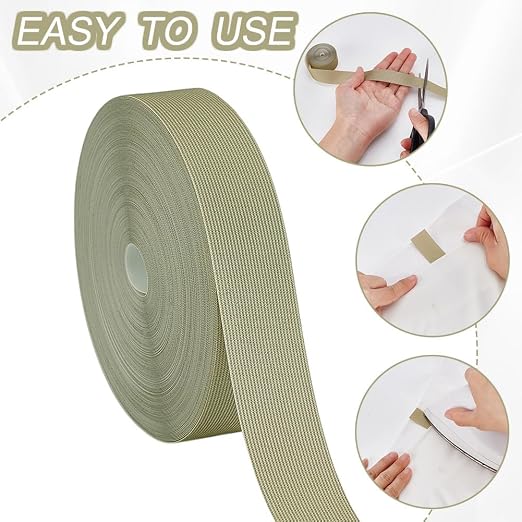 AHANDMAKER 65.61 FT x 0.8 Inch Cloth Heat Sealing Tape Waterproof Iron-On Seam Sealing Fabric Adhesive Repair Tape Heat Proof Cloth Tape for Jacket Sportswear Raincoat, Yellow Green