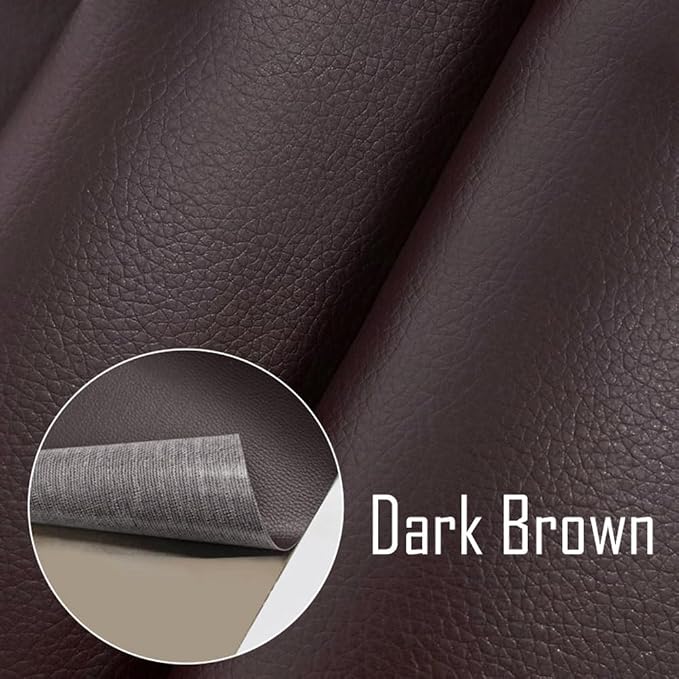 20x54 Inches Leather Repair Patch Self Adhesive, Leather Patch Tape for Furniture, Adhesive Leather Tape for Car Seat Repair, Leather Couch Repair Patch Kit
