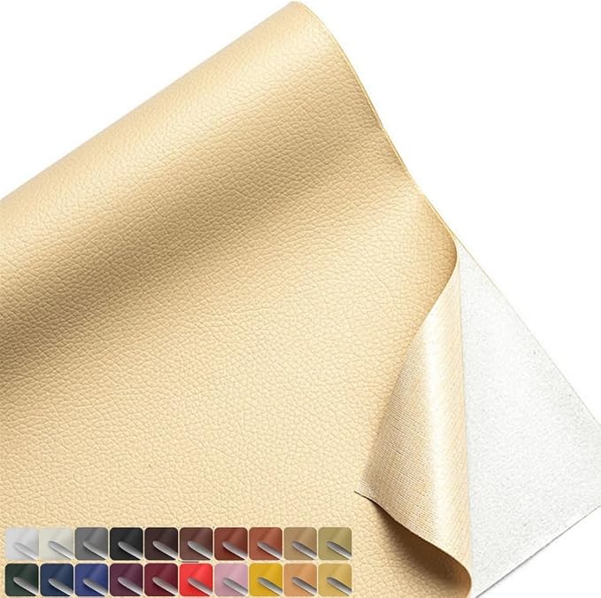 20x20 Inches Leather Repair Patch Self Adhesive, Leather Patch Tape for Furniture, Adhesive Leather Tape for Car Seat Repair, Leather Couch Repair Patch Kit