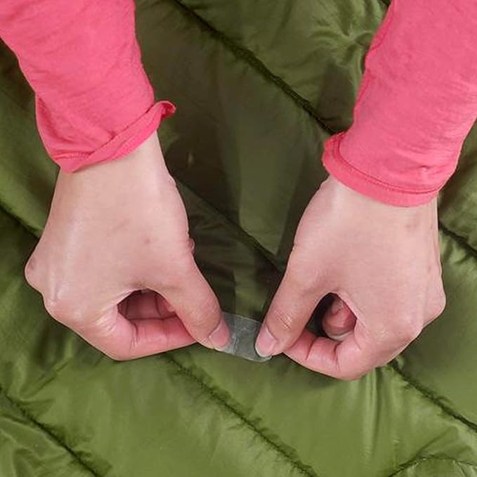 GEAR AID Tenacious Tape Mini Patches with Peel-and-Stick Adhesive to Fix Holes and Tears in Winter Gear, Down Puffer Jackets, Sleeping Bags, Tents, and Rain Gear, Black, 1 Pack