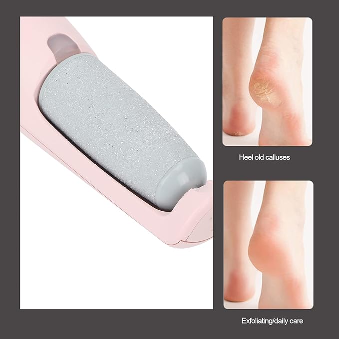 Electric Foot Callus Remover, Electronic Foot File, Scrubber Pedicure Tools for Cracked Heels Dead Skin, Exfoliating Heel Files for Feet Care