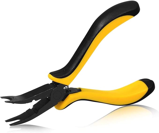 SPEEDWOX Curved Ball Link Pliers RC Helicopters Plane Tool Ball Link Clamp Plier with Curved Tip Bent Head Ball Joint Pliers RC Car Plane Tool R/C Pliers for RC Vehicles Airplane Car Repair Tool