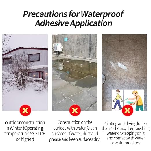Liquid Waterproof Sealant Invisible Waterproof Agent Transparent Repairing Leak Waterproof Adhesive, Indoor & Outdoor Waterproof (12.3 OZ)