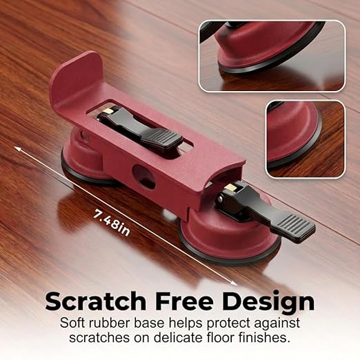 Floor Suction Cup Tool, Vacuum Suction Cup Repair Tool with Strong Suction Pad, Heavy Duty Floor Gap Fixer for Laminate, Wood, Tile, Puller for Lifting and Aligning Floorboards