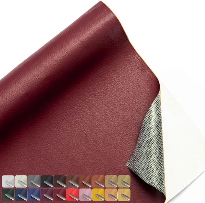 20x14 Inches Leather Repair Patch Self Adhesive, Leather Patch Tape for Furniture, Adhesive Leather Tape for Car Seat Repair, Leather Couch Repair Patch Kit
