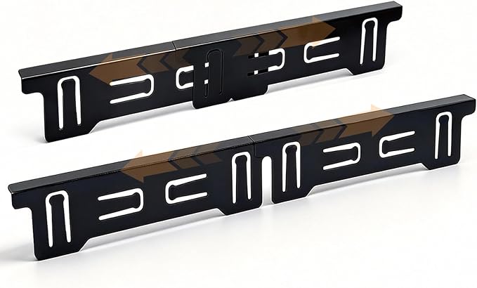 Stove Gap Covers Stainless Steel 2 Pcs, Adjustable Retractable Length 13.8" to 27.6", 1" Wide, Heat and Water Resistant, Easy Clean Range Gap Filler for Stove and Countertop (Black)
