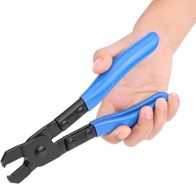 Clamp Pliers, Carbon Steel Universal Ear Type CV Boot Clamp Plier Professional Ear CV Joint Boot Clamps Band Tool Kit Auto Repair Tool Suitable for All Earless Type CVJ Boot Clamps