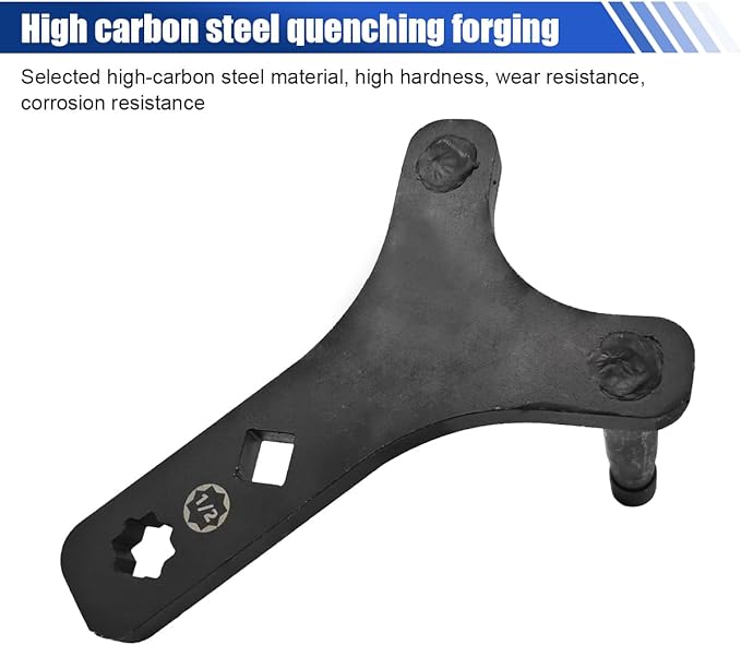 Lower Control Arm Prying Tool – Universal 1/2" Drive Lower Ball Joint Pry & Suspension Bushing Removal Tool, Heavy-Duty Pry Bar Wrench for Automotive Repair, Works with Breaker Bar & Extension
