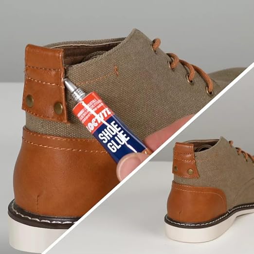 Loctite Shoe Glue, Strong & Flexible Fabric Glue, Resistant to Water, Impact, & Vibrations, Dries Clear - 0.6 fl oz Bottle, 3 Pack