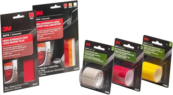 3M Red Lens Repair Tape, 03441, 1.875 in x 60 in, 2-Pack