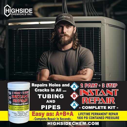 Instant Repair: Permanently Repair Holes in Pipes, Seal Cracked Tubing, Fix Leaks in Metal - Used by HVAC Plumbing, Automotive, and Marine Professionals