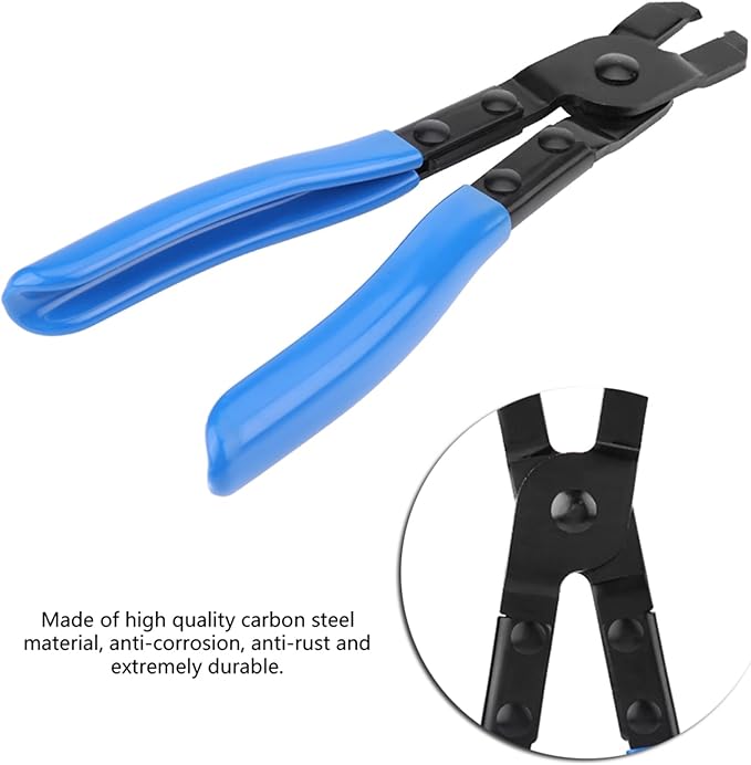 Clamp Pliers, Carbon Steel Universal Ear Type CV Boot Clamp Plier Professional Ear CV Joint Boot Clamps Band Tool Kit Auto Repair Tool Suitable for All Earless Type CVJ Boot Clamps