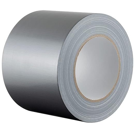 GTSE Wide Duct Tape, Silver, 4 Inches x 55 Yards (164 ft), Heavy Duty, Waterproof Repair Tape for Indoor or Outdoor Use, 1 Roll