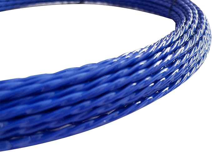 20M Wire Puller Cable Pulling Rod Fish Cable Fastener Wire Puller Blue