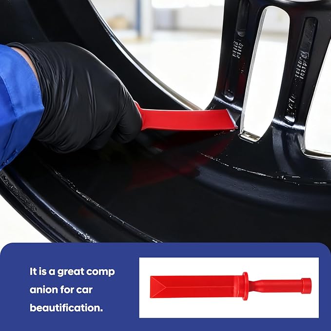 4Pcs Plastic Chisel Scraper Set Include - 3/4" & 7/8" & 1" & 1-1/2", Plastic Scraper Tool Car Chisel Scrapes Remover Tool for Removing Debris Film Adhesives