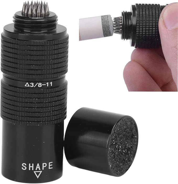 Shanrya Billiard Cues Tip Tool, 3/8‑11 Joint Protector Pool Cues Tip Sleeve Rough for Sports for Billiards Lovers