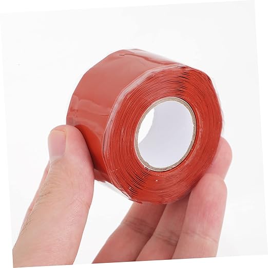 ABOOFAN Repair Tape for Coating Mastic White Sealant Seam Sticky Blue Waterproof Tape Hose Brown Pipes Sealing Caulking Butyl Type Leak Duct Tape Heavy Duty Waterproof Silicone Rubber Red