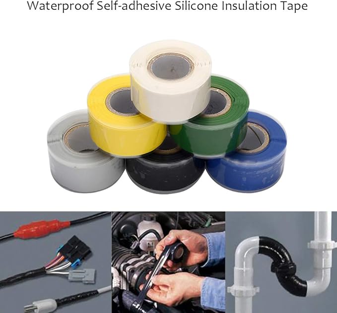 Pipe Repair Tape Stop Water Leak Burst Plumber Tap Waterproof BondingTape Tools Self Amalgamating,Grey