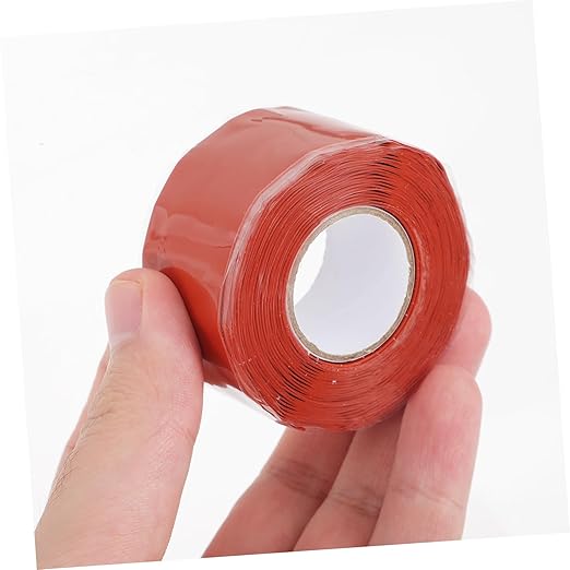 UKCOCO Silicone Seal Tape for Water Pipe Leak Repair Flexible Self Adhesive PVC Patch Seal for PVC Ppr Metal and Pipes Red for Emergency and Routine Maintenance