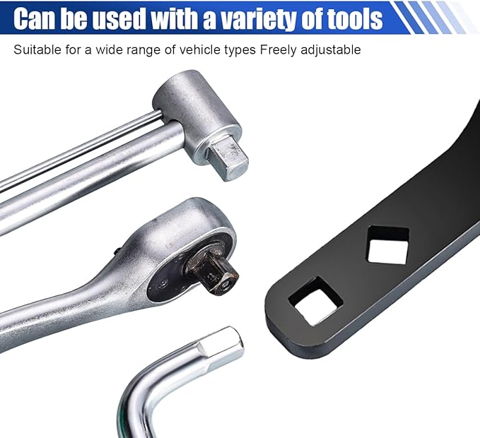 Lower Control Arm Prying Tool – Universal 1/2" Drive Lower Ball Joint Pry & Suspension Bushing Removal Tool, Heavy-Duty Pry Bar Wrench for Automotive Repair, Works with Breaker Bar & Extension