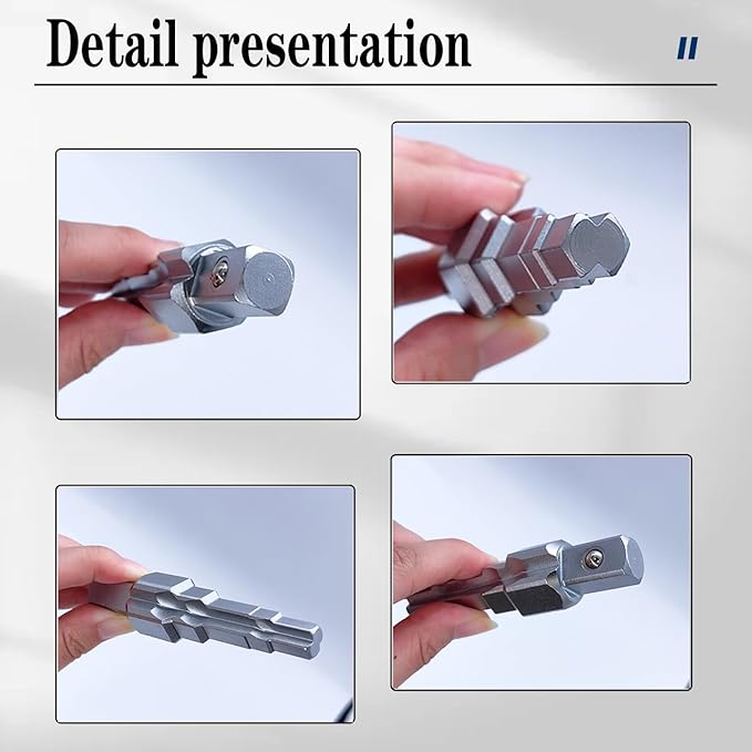 1/2 Inch Drive Universal Pagoda Head Valves Joints 5 Step Stepped Radiator Spud Wrench Valves Lugs Repair Tank Connection Removal Tool