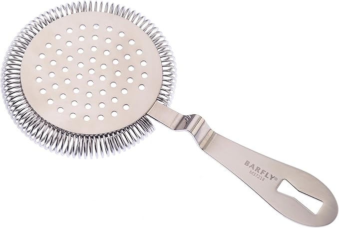 Barfly Deluxe Antique Hawthorne Spring Strainer, Stainless Steel