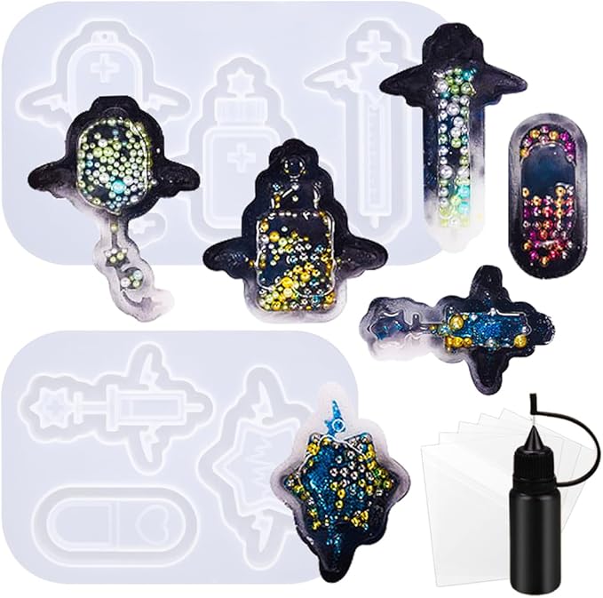 Resin Shaker Molds Kits Set with Films Medical Demons
