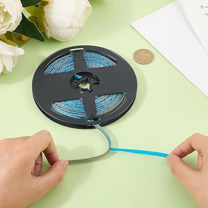 GORGECRAFT 6m x 8mm Gap Tape Self-Adhesive Decorative Sealing Tape Ceramic Tile Caulk Strip Gray Waterproof Floor Edge Sealant Trim for Ceiling Kitchen Sink Stove Wall Corners Bathtub