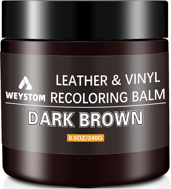 Leather Recoloring Balm, Color Restorer Conditioner, Leather Dye for Furniture, Couch Paint and Repair, Scratch Remover, Leather Color for Couches, Leather Repair Kits