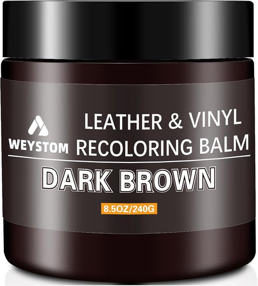 Leather Recoloring Balm, Color Restorer Conditioner, Leather Dye for Furniture, Couch Paint and Repair, Scratch Remover, Leather Color for Couches, Leather Repair Kits