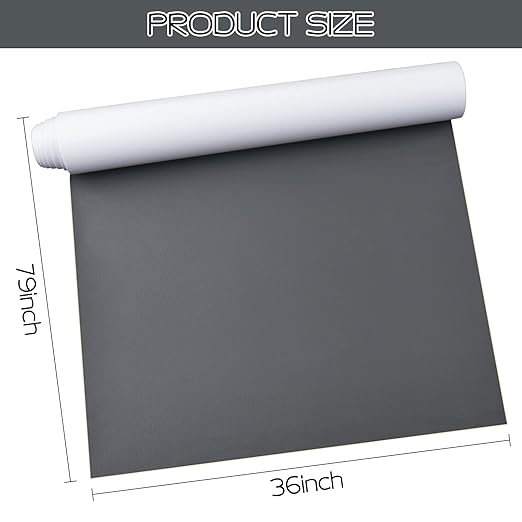 Leather Repair Patch 36X79 inch Large Self-Adhesive Leather Repair Tape, Reupholster Leather Patches for Furniture Couch Chairs Car Seat (Grey, 36x79 inch)