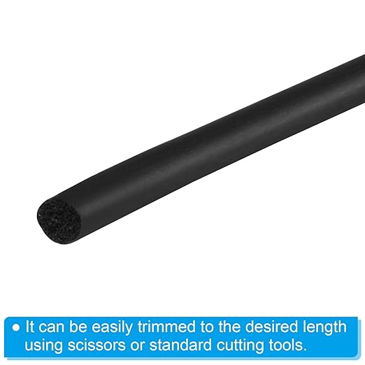 PATIKIL 5/64 Inch x 65.6 Feet Backer Rod, Foam Rope Caulk Crack Joint Filler Roll Seal Weather Strip for Home Construction, Black