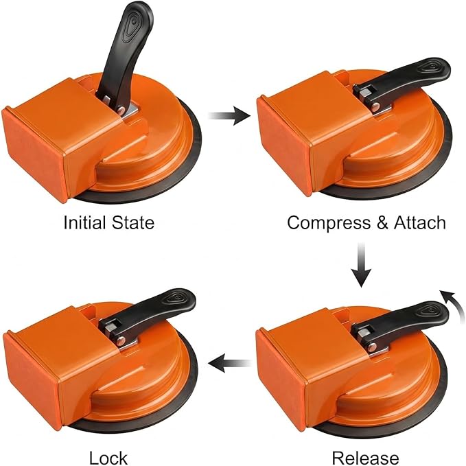 Floor Gap Fixer Tool - Heavy Duty Suction Cup for Closing Loose Floorboard Gaps, No Damage, No Pro Needed