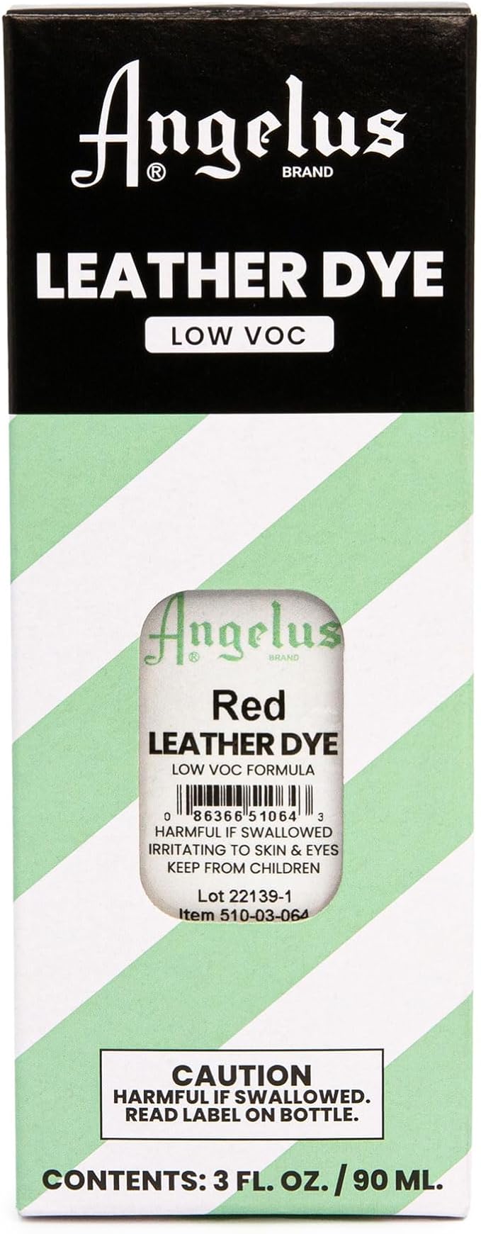 Angelus Leather Dye - Flexible Leather Dye for Shoes, Boots, Bags, Crafts, Furniture, & More 3oz, Dauber Included (Red)
