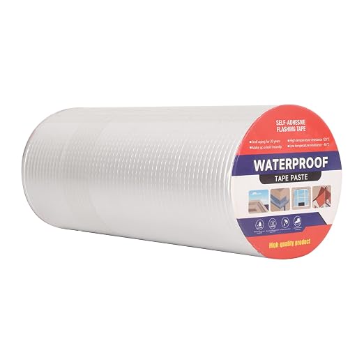 Butyl Waterproof Tape 2" x 16.4',Outdoor Leakproof Tape for Plastic and Metal Repair,RV Repair,Window and Boat Sealing,Silicone,Glass and EDPM Roof Leak Repair