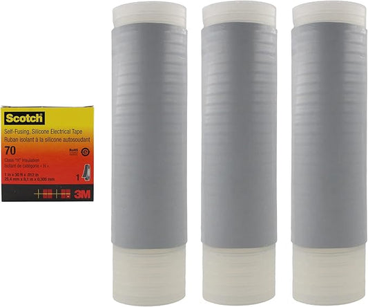 3M COLD SHRINK QT-II SILICONE RUBBER TERMINATION KIT 5614A, NON-SHIELDED, 5 KV AND 8 KV, 350-1000 KCMIL, 3/KIT