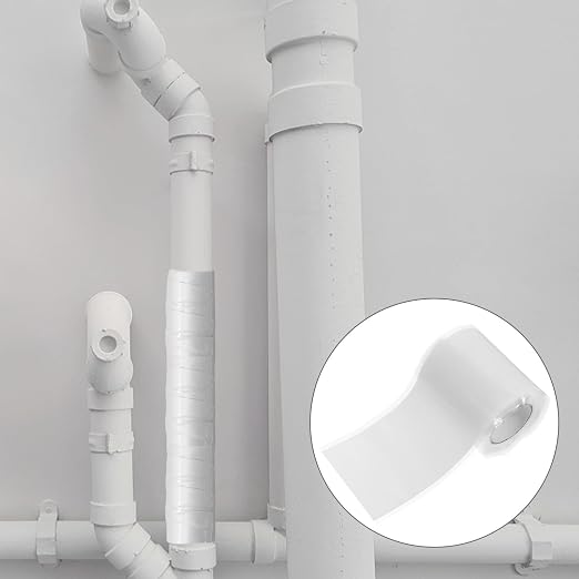 Cabilock Silicone Rubber Self Adhesive Leak Repair Tape for Hose Seal 5cm Wide Waterproof Plumbing Tape 1m Length Thick 1mm for Plumber Emergency Water Leak Fix