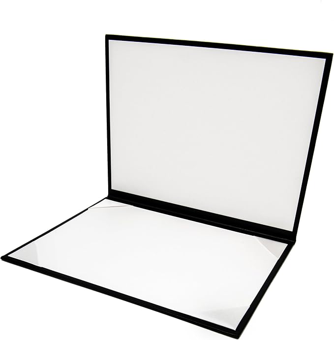 Premium Navy Blue Faux Leather Document Cover 8x6 Small Size | Tent-Style Opening, Non-Padded, Custom Metallic Foil Printing | Ideal for Diplomas, Awards, Certificates with Professional Finish