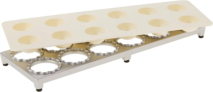 Fox Run Ravioli Maker, Flower Shaped, Aluminum, Makes 12 1.5" Flower Shaped Raviolis