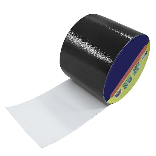 Waterproof Repair Tape, UV-Proof Multi-Surface Instant Seal Patch Repair for RV Awning, Boat Cover, Tent, Tarp & Canvas (3 Inch x 24.6FT, Black)