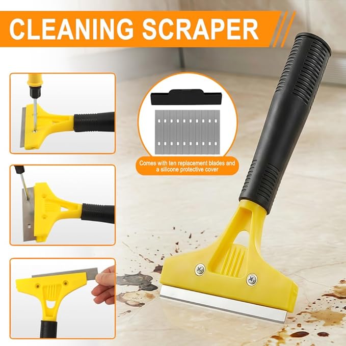 43 PCS Grout Removal Tool Kit, Tile & Sealant Remover Set with Grout Saw, Scrapers, Blades & Caulk Tools for Bathroom, Showers, Ideal for Tile Gap Cleaning and Repair
