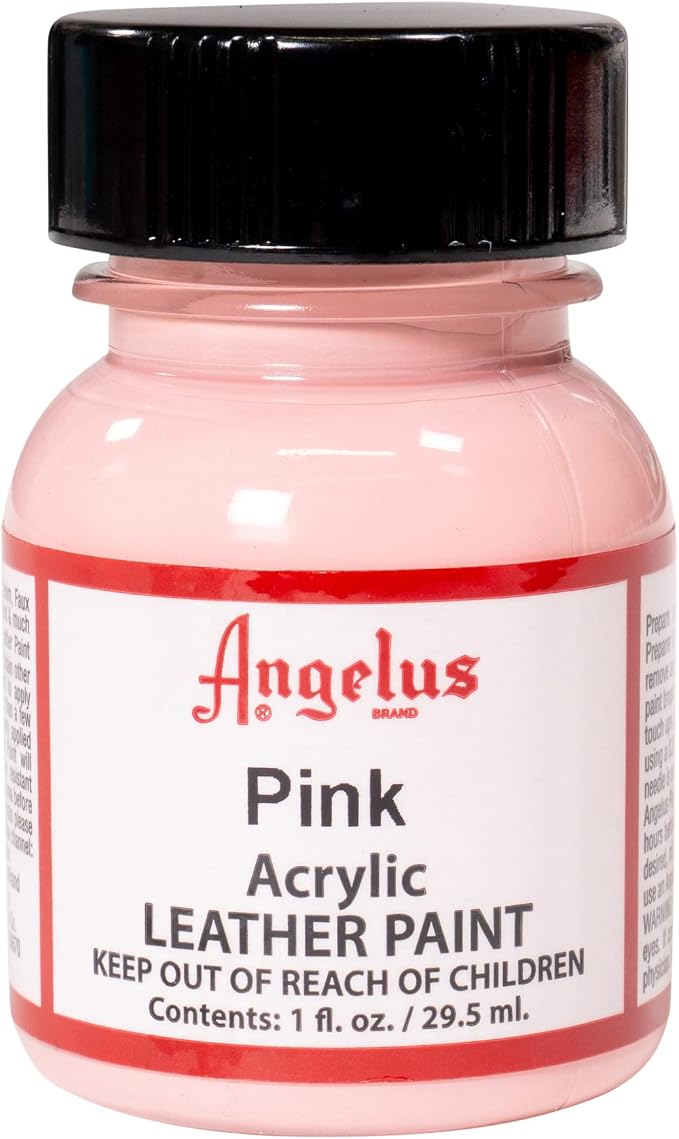 Angelus Acrylic Leather Paint, 1 Fl Oz (Pack of 1), Pink