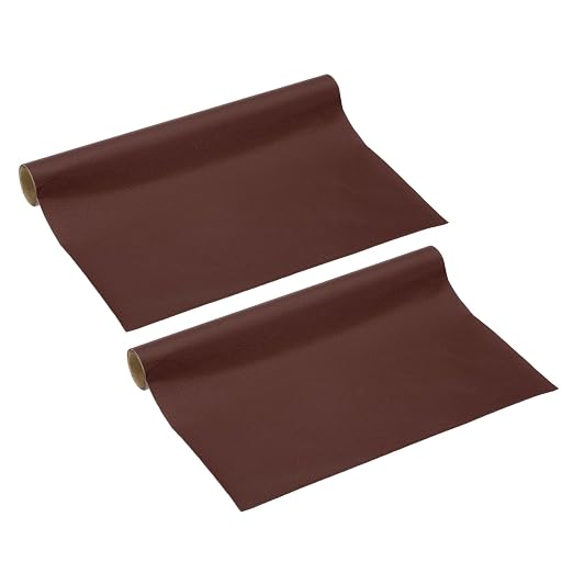 PATIKIL Leather Repair Patch, 2 Pack 10 x 24 Inch Self-Adhesive Vinyl Patch Furniture Tape Repair Kit for Sofas Couches Stools Chairs Cabinets Bags, Dark Brown