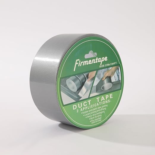 Heavy Duty Cloth Waterproof Tape 2" x50ft, Fiberglass Reinforced for Roofing/Pipes, Butyl Rubber Adhesive - Weatherproof & UV Resistant (Gray)