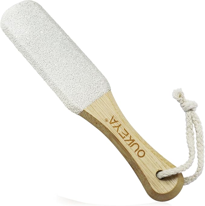 Foot File Scrubber for Dead Skin Remover, Callus Remover for Cracked Heel, Professional Feet Grater Rasp Scraper Corns Callous Removers Tool with Wooden Handle to Hard Skin Corns for Dry & Wet Fee
