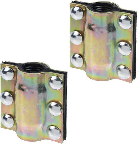 Oedema 2 Pcs 1 1/4inch Pipe Repair Clamp Water Pipe Clamp Repair Kit, Suitable for Outer Diameter 32mm Pipes
