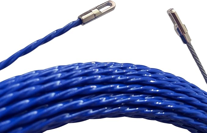 30M Wire Puller Cable Pulling Rod Fish Cable Fastener Wire Puller Blue